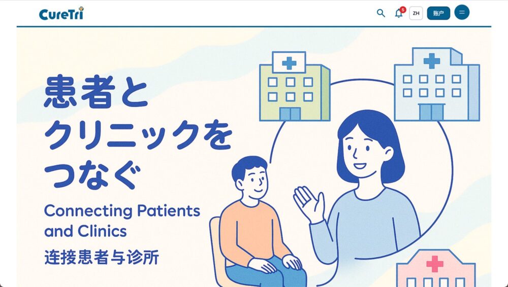 訪日外国人向け医療ツーリズムポータル『CureTri』がサービス開始 ~AI自動翻訳で言葉の壁を解消